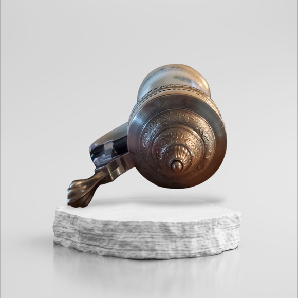 Beautiful Vintage handmade painting Beer tankard Made from Porcelain - Picture 4 of 6